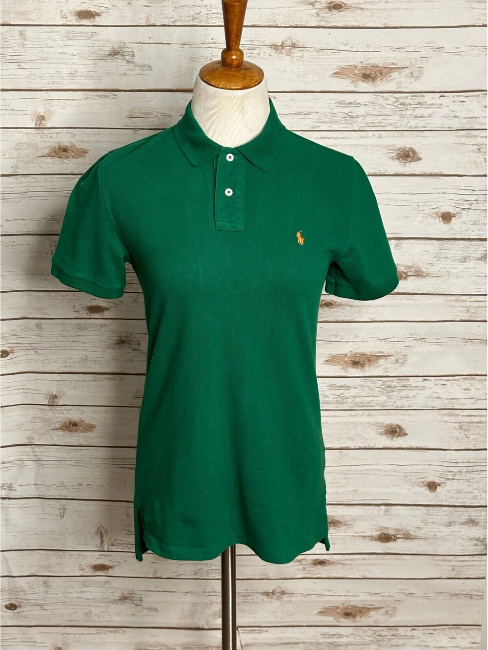 Polo Ralph Lauren kelly green short sleeve cotton polo shirt L(14-16) preppy